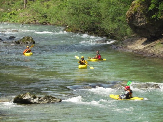 Savinja (Szlovéniában), kereskedelmi szakasz ilyen a river running kajakozás