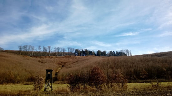 A kép közepén pontosan az a hely van, mint a nyolccal feljebb lévő magalsleses képen. Csak ez a völgyből készült.