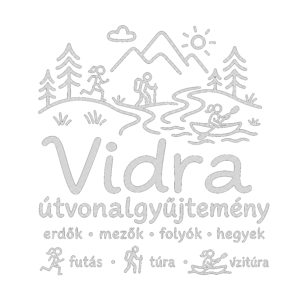Vidra útvonalgyűjtemény logó